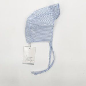 Seersucker Baby Bonnet Size 9 Months